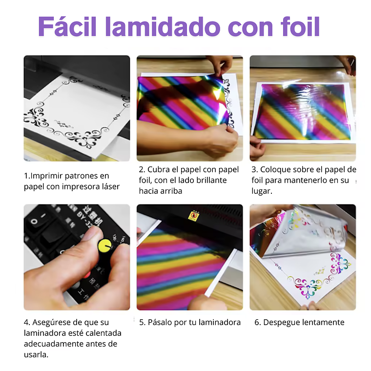 Papel de aluminio A4 Estampado en caliente 3