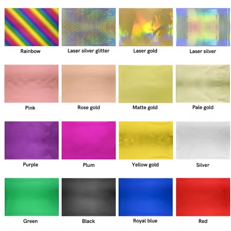 Papel de aluminio A4 Estampado en caliente 2