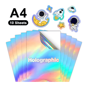 Papel Vinilo adhesivo imprimible Holográfico