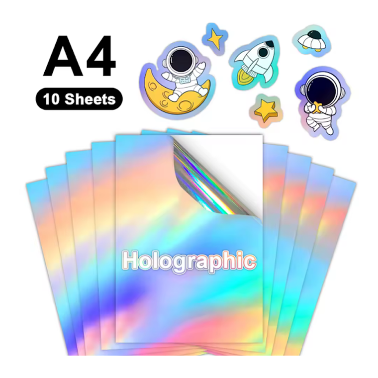 Papel Vinilo adhesivo imprimible Holográfico 1