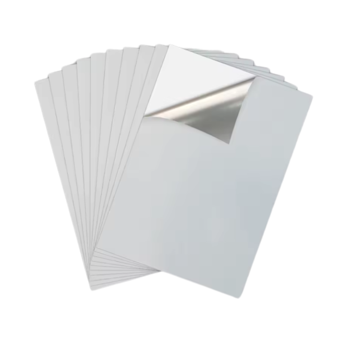 Papel Vinilo adhesivo imprimible Matte silver 2
