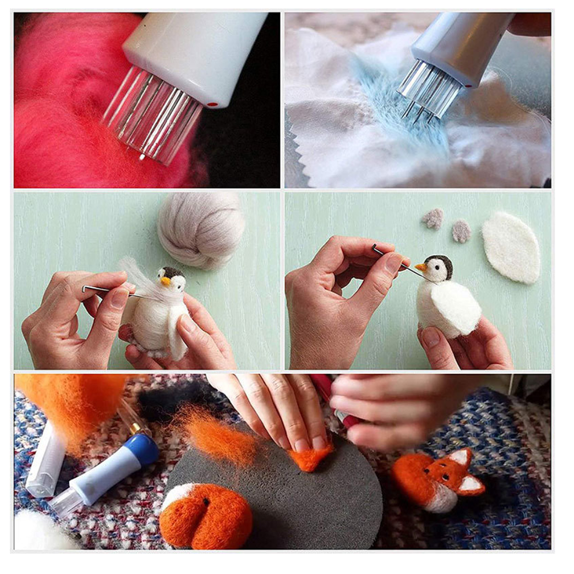 Punzón para Fieltro o Vellón 7 agujas 3