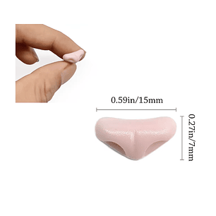 Nariz de gato rosa 15 mm  5 uni