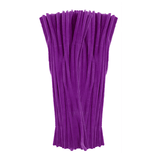 Limpia Pipas 100 Piezas Violeta 30 cm