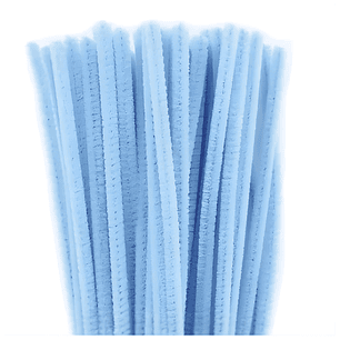 Limpia Pipas 100 Piezas Azul Bebe 30 cm