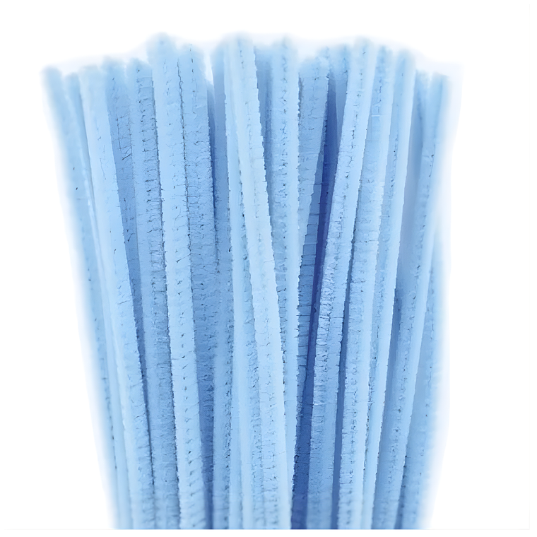 Limpia Pipas 100 Piezas Azul Bebe 30 cm 1