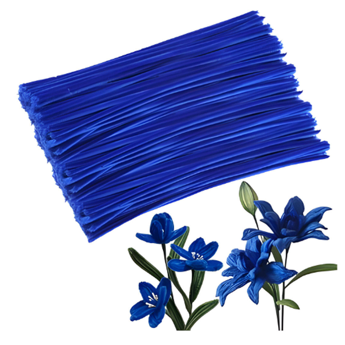 Limpia Pipas 100 Piezas Azul Electrico 30 cm 1