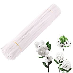 Limpia Pipas 100 Piezas Blanco 30 cm