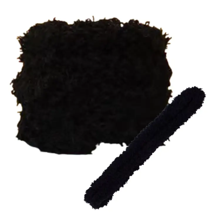 Limpiapipas De Felpa Chenilla Jumbo 6 Uni Negro 1
