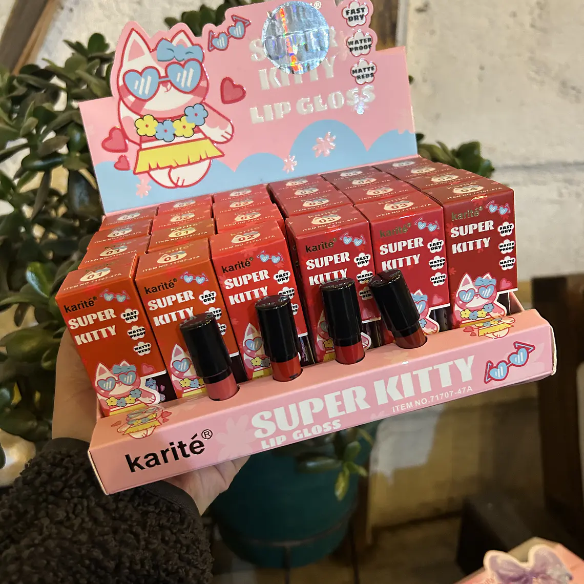 Tinta labial súper kitty 1
