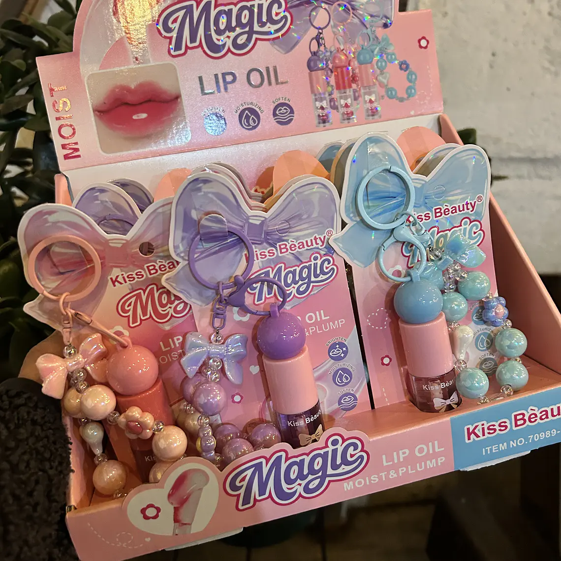 Aceite labial mágico con colgante charms 1