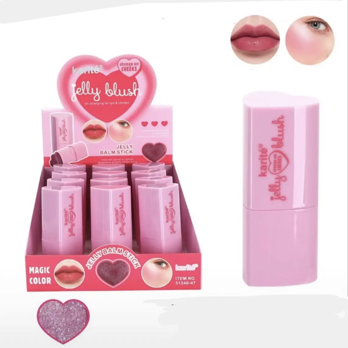 Jelly 2 en 1 labial y Rubor mágico  1