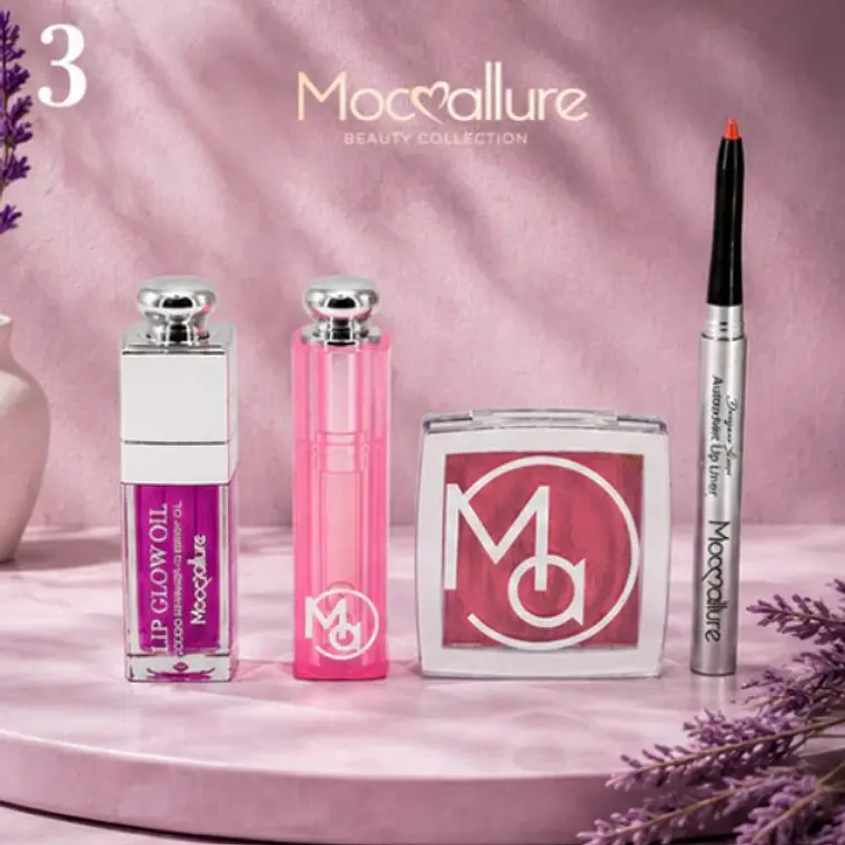 Set de Maquillaje Bálsamo labial y elegancia para las mejillas | 4 Piezas 4