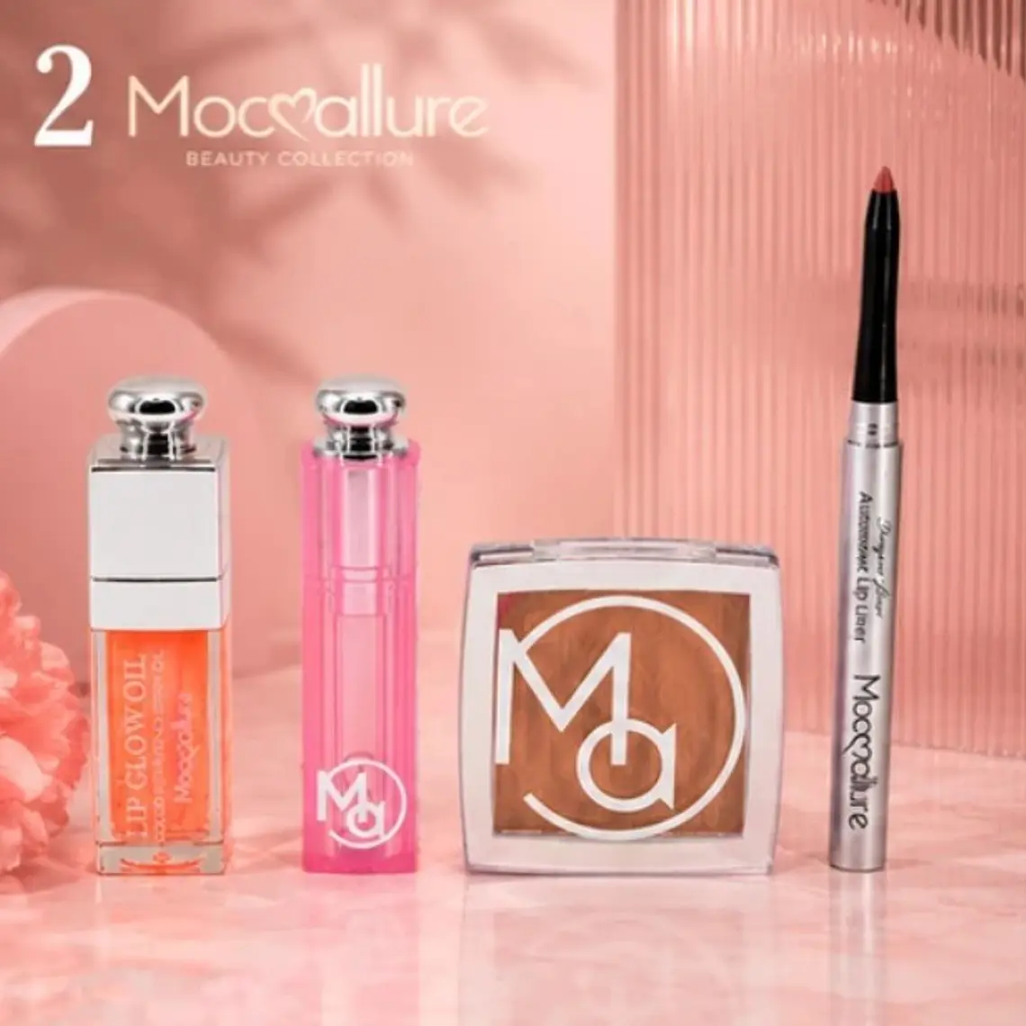 Set de Maquillaje Bálsamo labial y elegancia para las mejillas | 4 Piezas 3