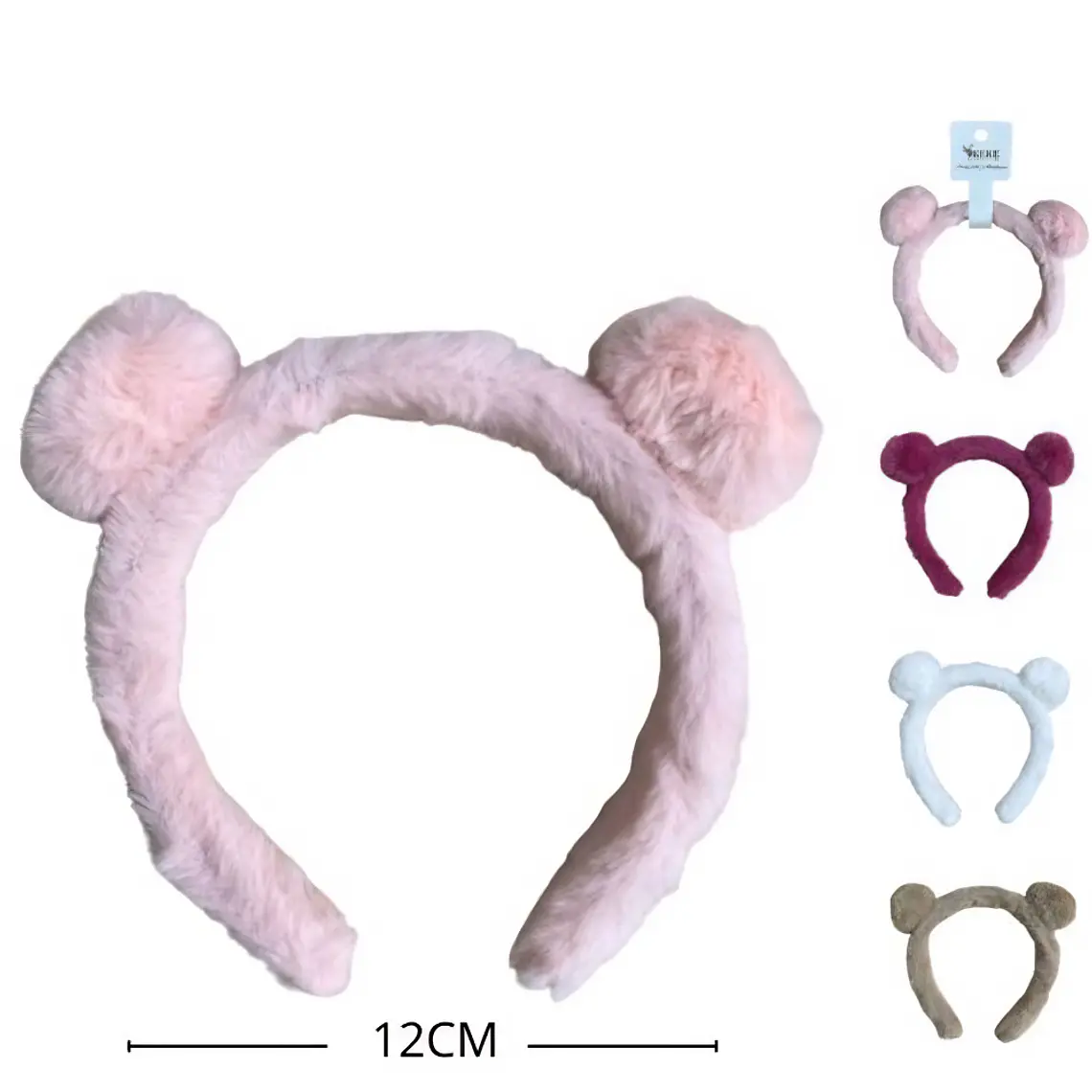 Cintillo de Felpa Orejas de Osito Kawaii (12 cm) 1