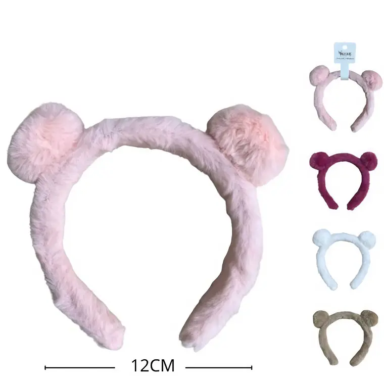 Cintillo de Felpa Orejas de Osito Kawaii (12 cm) 1