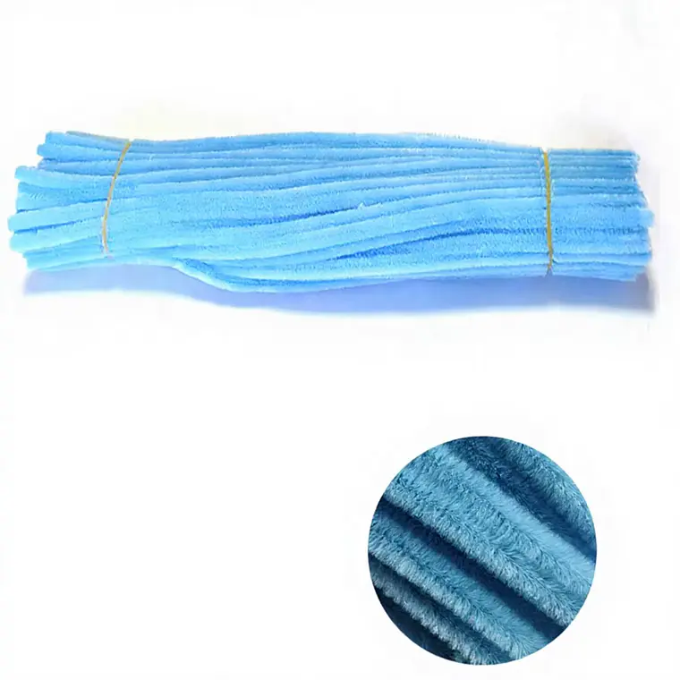 Limpia Pipas 100 Piezas Celeste 30 cm 1