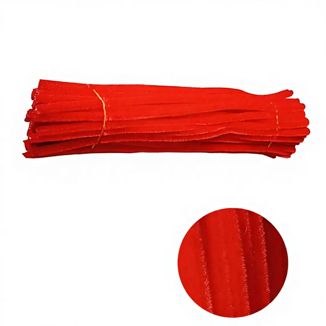 Limpia Pipas 100 Piezas Rojo Vivo 30 cm 1