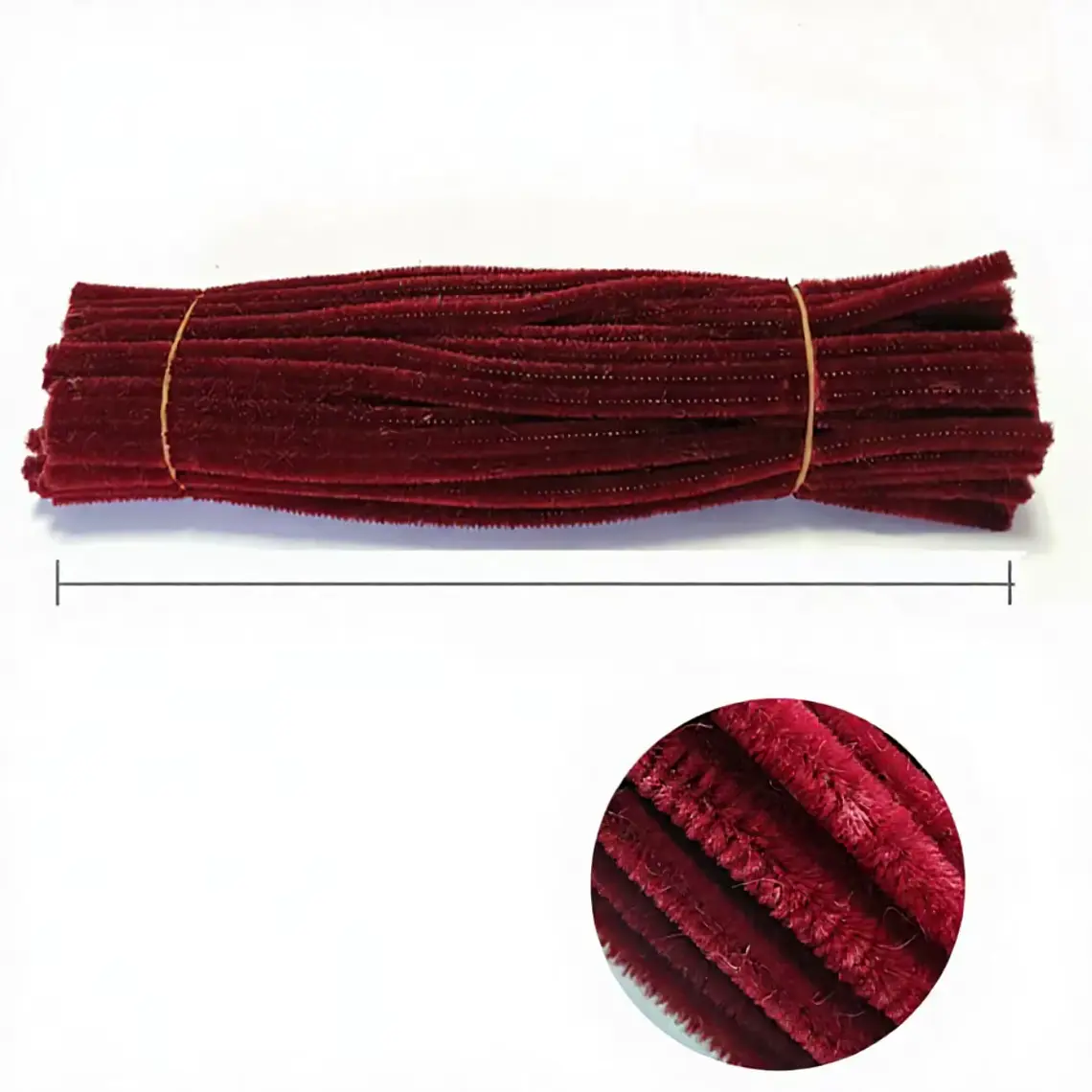 Limpia Pipas 100 Piezas Burdeo 30 cm 1