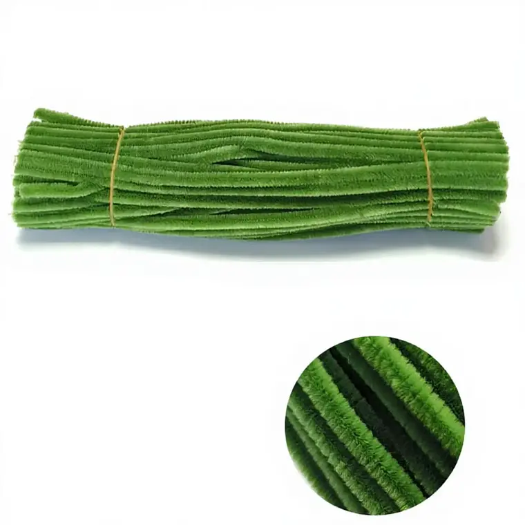 Limpia Pipas 100 Piezas Verde Gama 30 cm 1