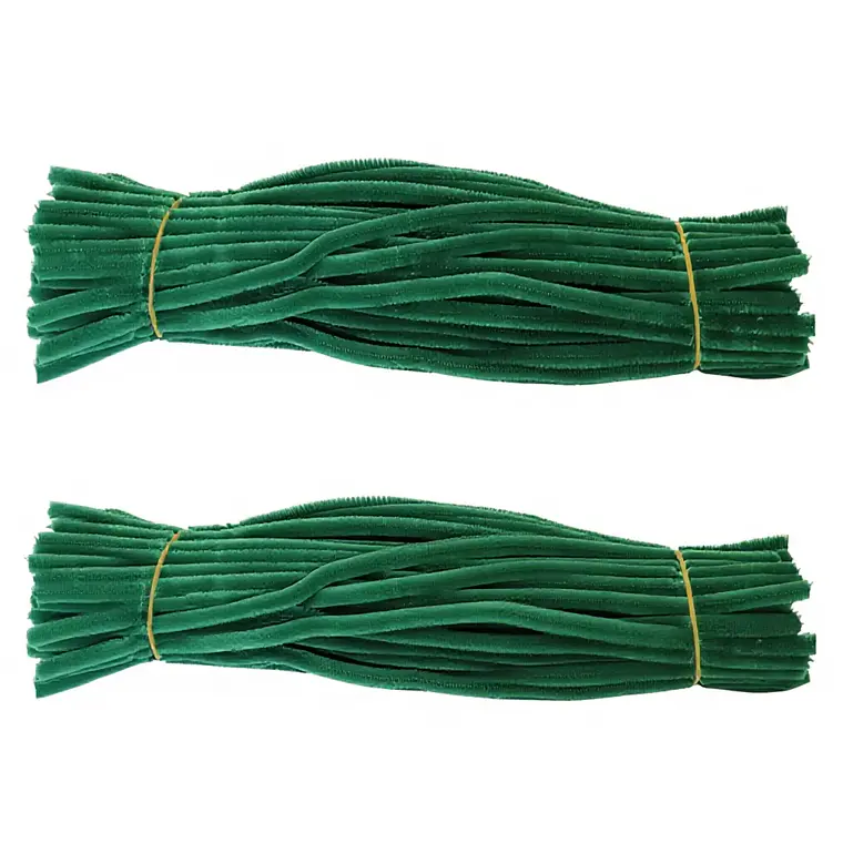 Limpia Pipas 100 Piezas Verde Oscuro 30 cm 1
