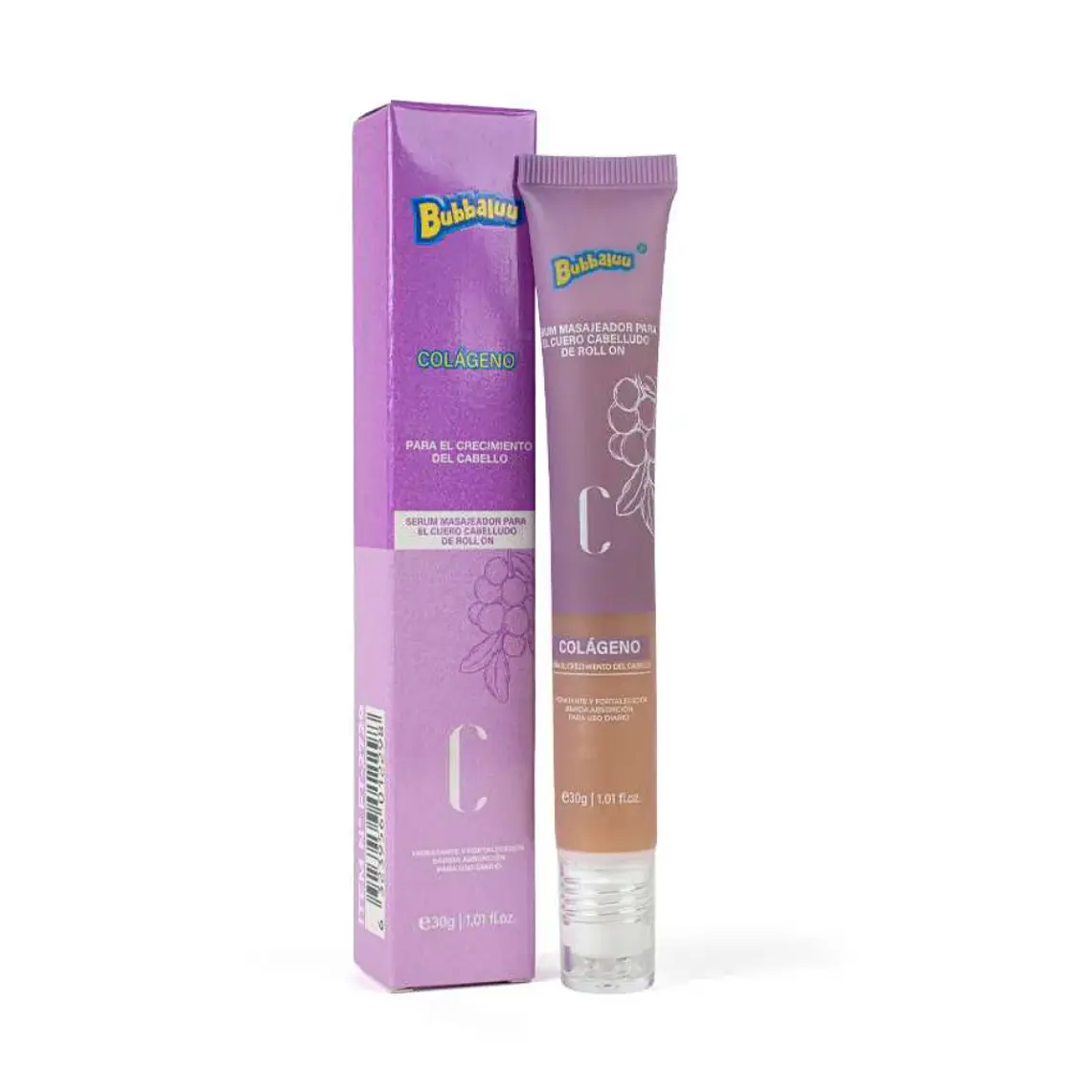 Aceite Masajeador Capilar Colageno Uva 30g Bubbaluu 1
