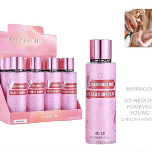 splash corporal Dupe 212 heroes forever young mujer 250 ml