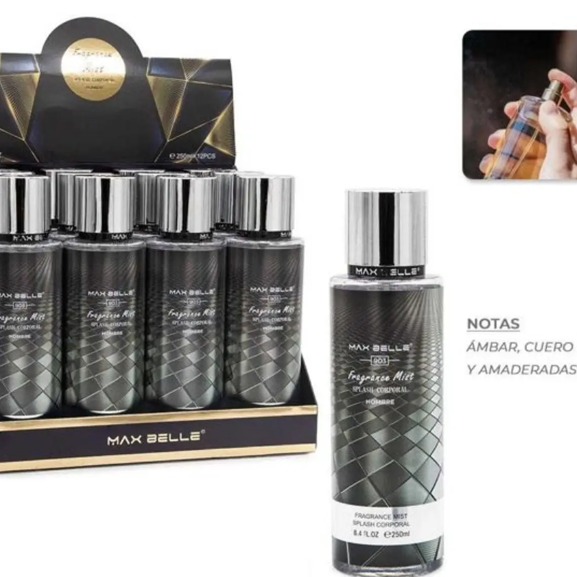 splash corporal Dupe 212 vip men hombre 250ml 1