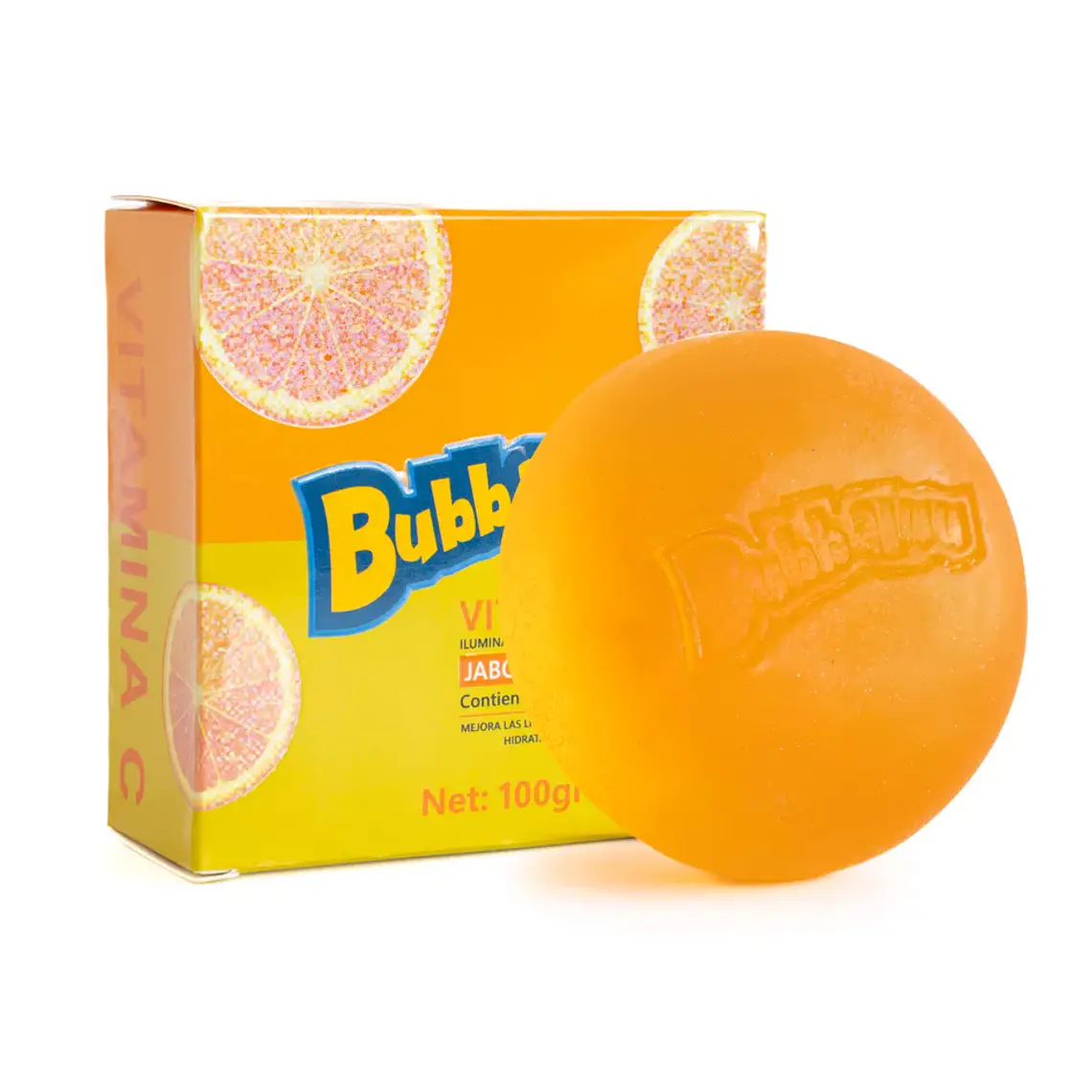 Jabón Facial Aclarante Bubbaluu de Vitamina C 100g 1