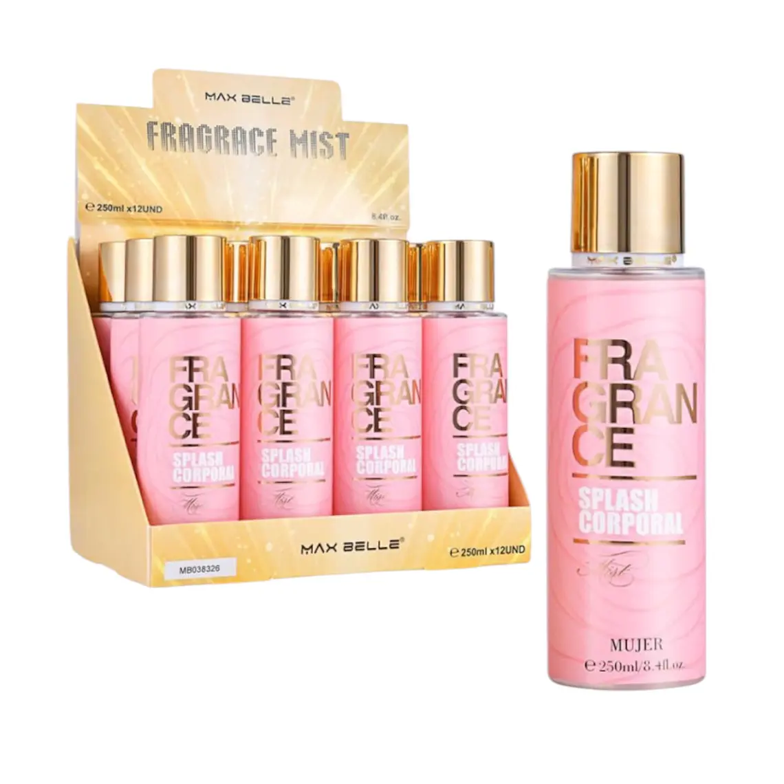 Splash Corporal Femenino – Inspiración 212 VIP Rosé  1