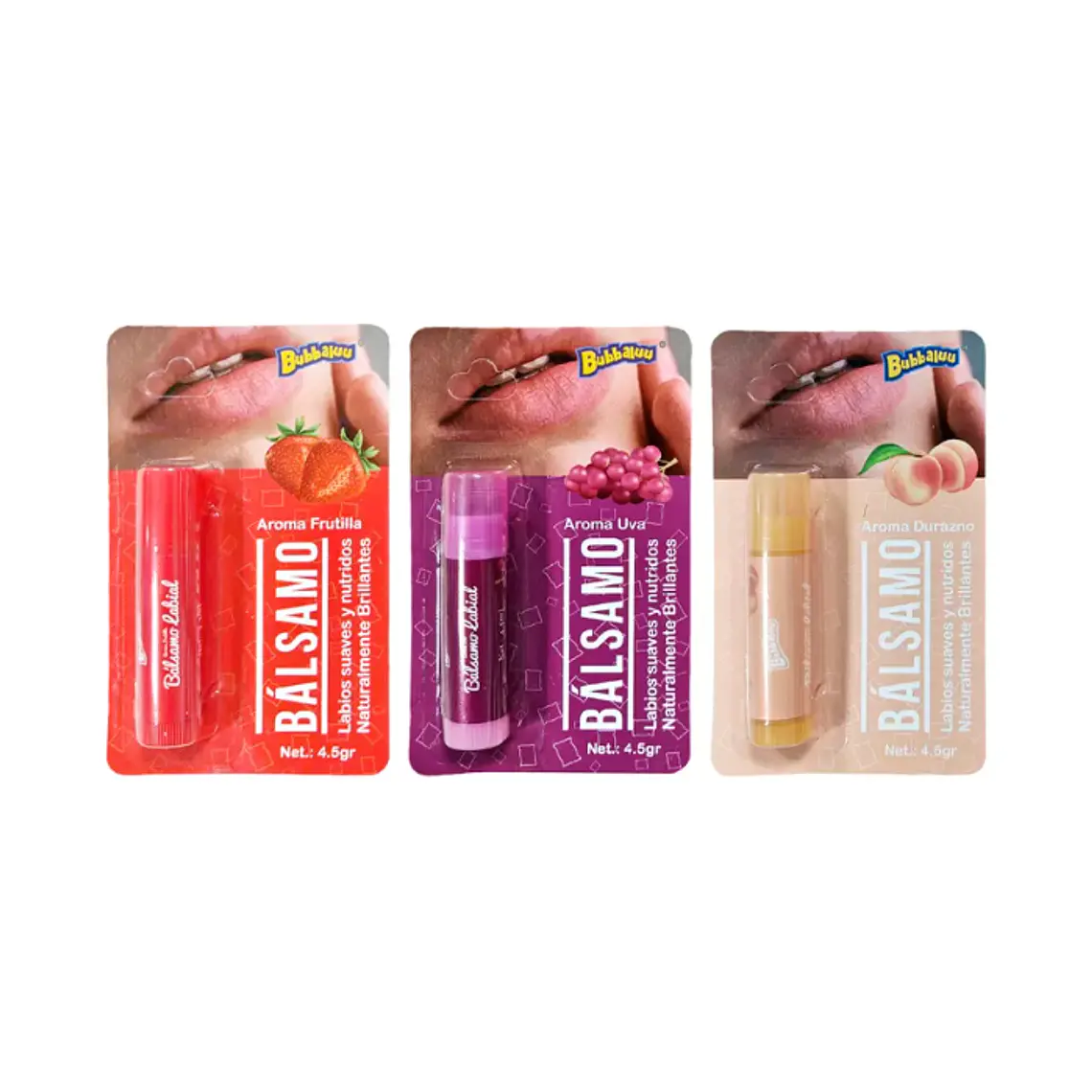 Bálsamo Labial Hidratante Bubbaluu  1