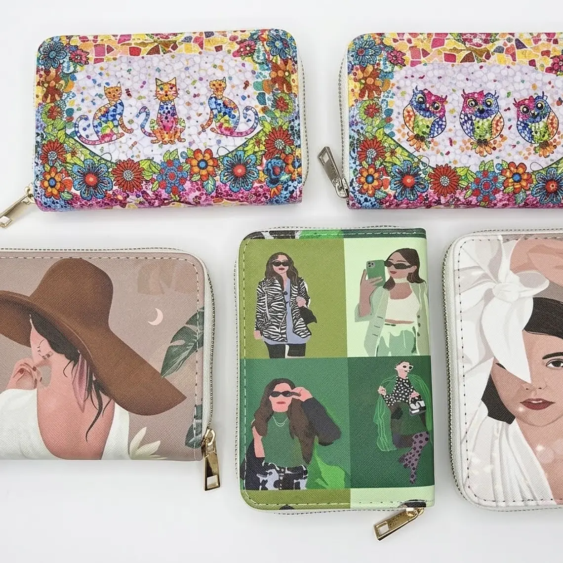 Billetera Monedero Mujer – Diseños Ilustrados & Estilo Chic 1
