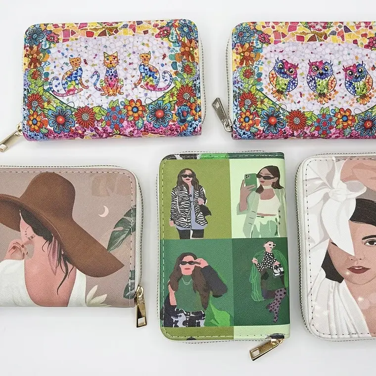 Billetera Monedero Mujer – Diseños Ilustrados & Estilo Chic 1