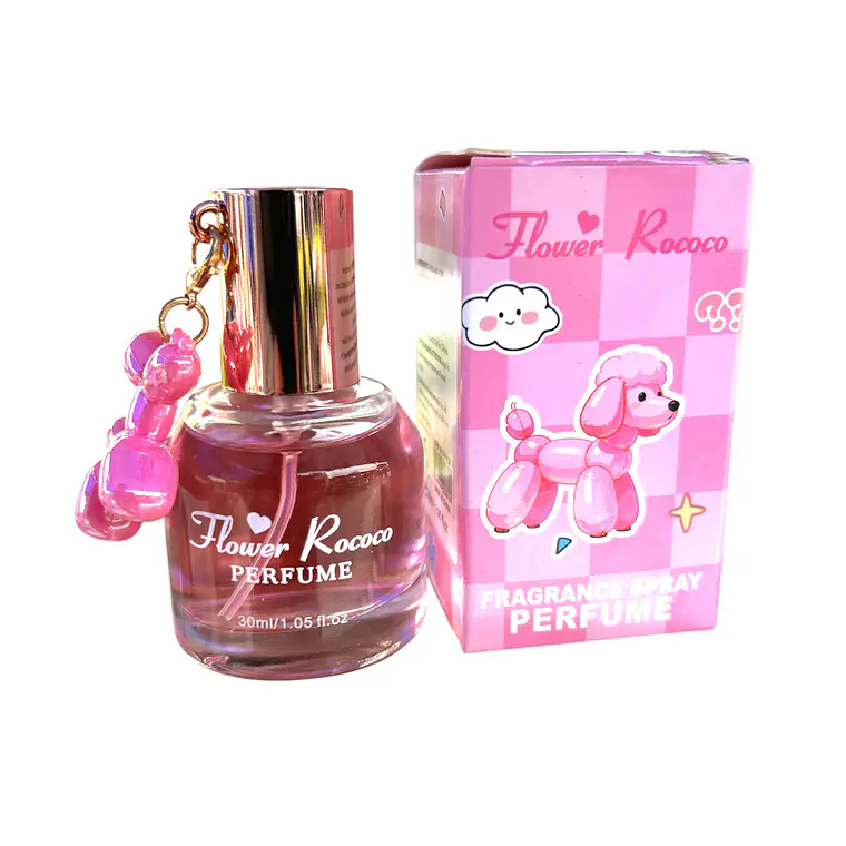 Perfume Fragrance Spray Flower Rococo (30 ml) – Con Llavero Charm Perrito 3