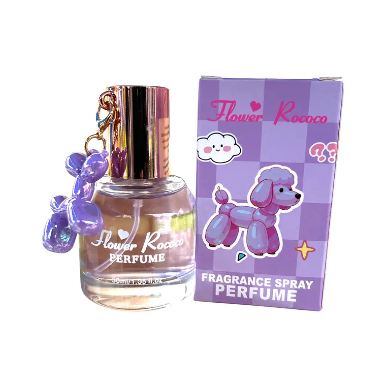 Perfume Fragrance Spray Flower Rococo (30 ml) – Con Llavero Charm Perrito 4