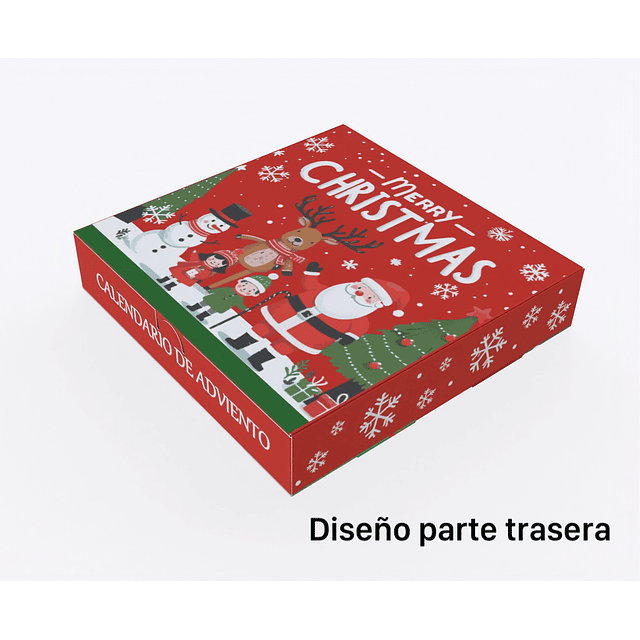 PREVENTA 2 Pack 5 Cajas Adviento Navidad 25x25x5 cm (ENVIOS DESDE EL 13 DE NOVIEMBRE)