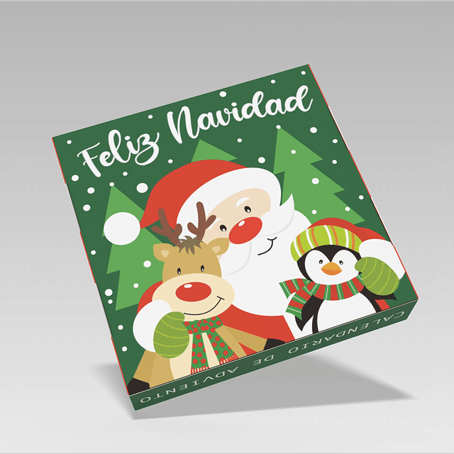 PREVENTA 2 Cajas Adviento Navidad 25x25x5 cm (ENVIOS DESDE EL 12-13 DE NOVIEMBRE)