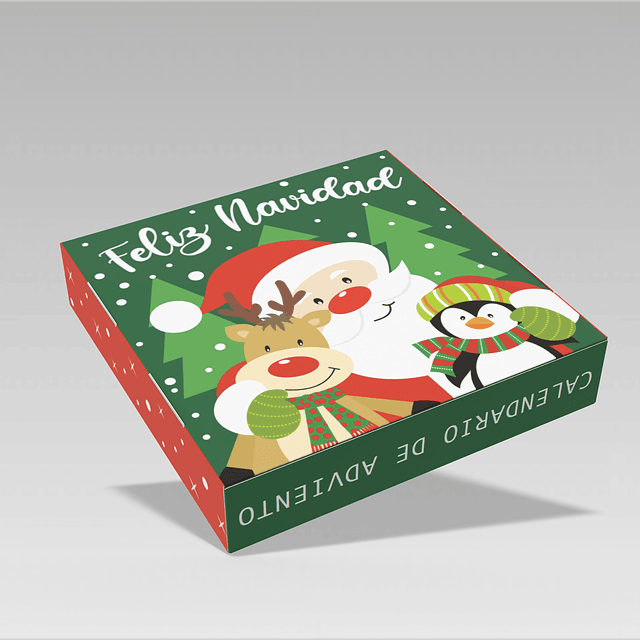 PREVENTA 2 Cajas Adviento Navidad 25x25x5 cm (ENVIOS DESDE EL 12-13 DE NOVIEMBRE)