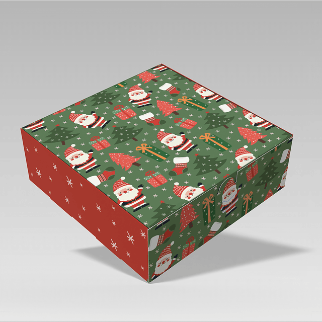 Preventa Caja Vitto navideña 20x20x7 (10 o 25 cajas)