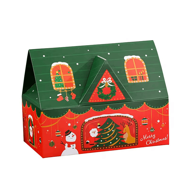 Casita de navidad 19x11x15cm (5 Unidades)
