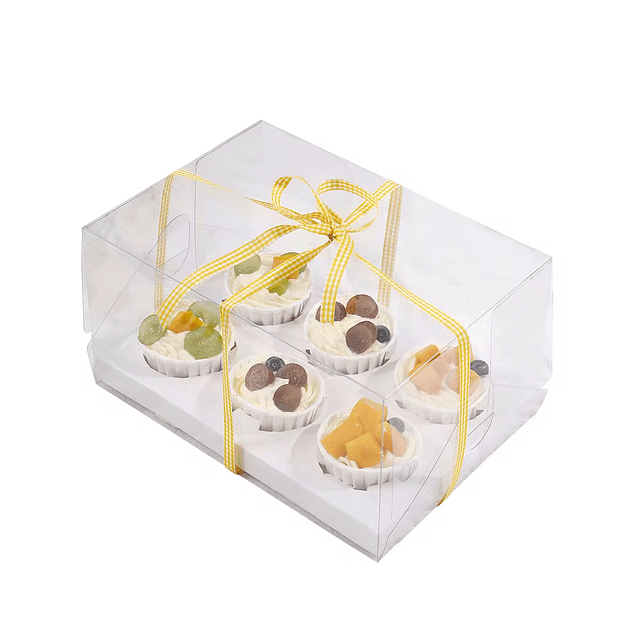 Caja 6 cupcakes cristal