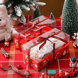 5 Cajas rectangular fosforera desmontable de navidad 22x10x11 (5 Unidades)