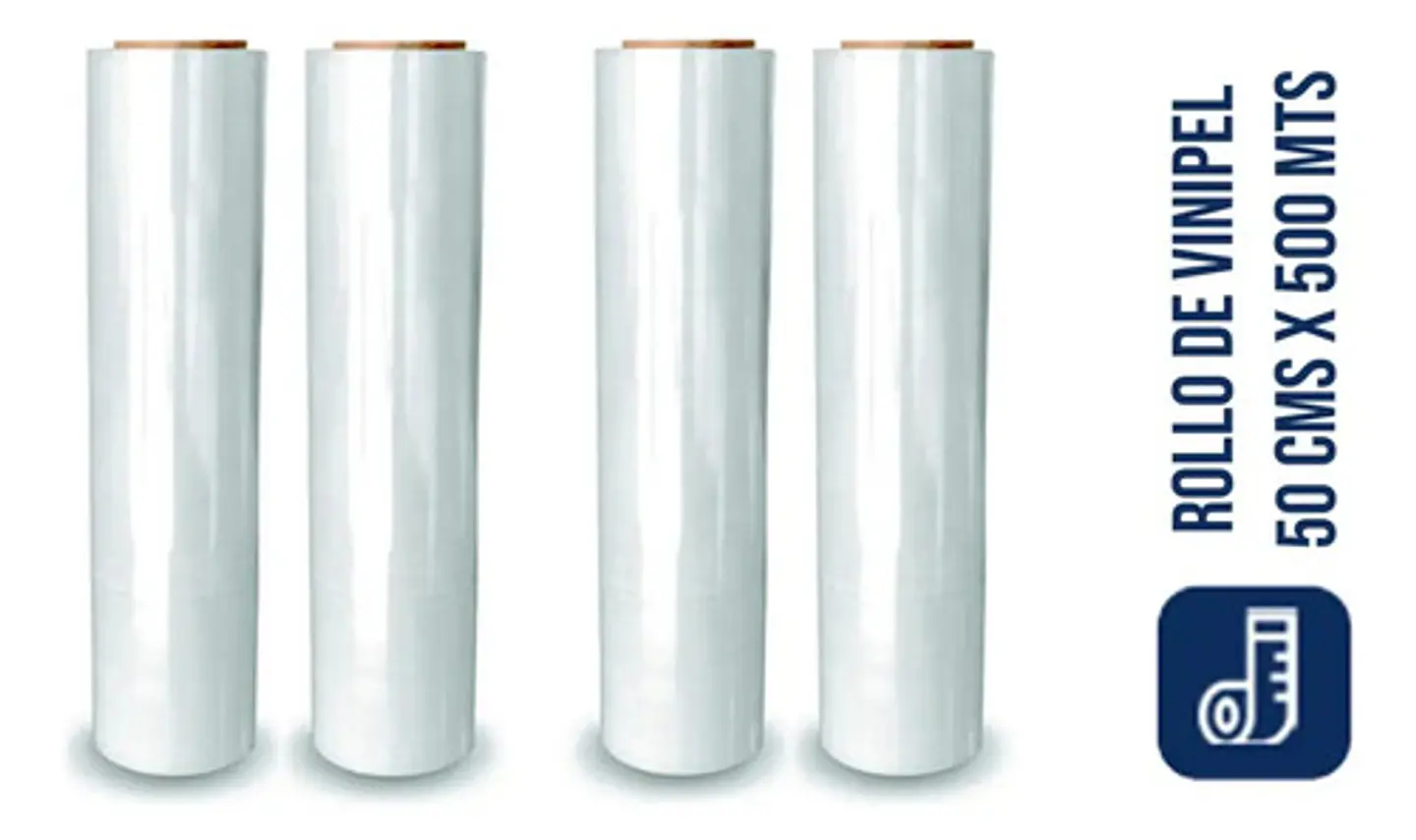 Vinipel Industrial Transparente 500 Mt X 50 Cm Ancho Stretch 2