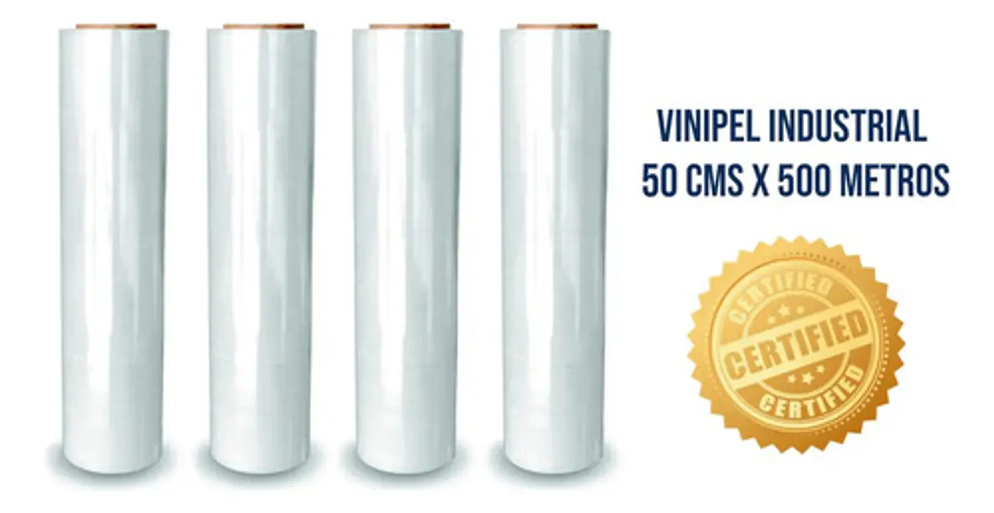 Vinipel Industrial Transparente 500 Mt X 50 Cm Ancho Stretch 3