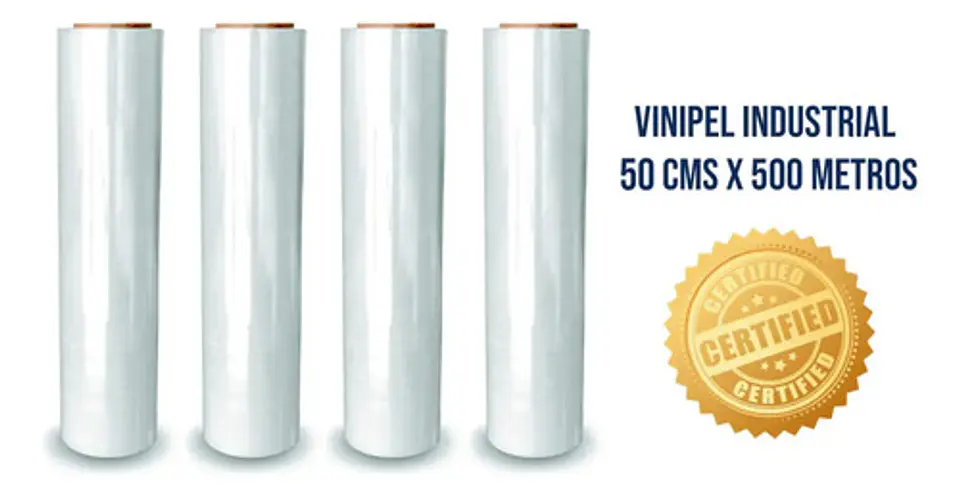 Vinipel Industrial Transparente 500 Mt X 50 Cm Ancho Stretch 3