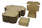 50 Cajas Troqueladas Automontables Microcorrugado 10x10x4 - Miniatura 1