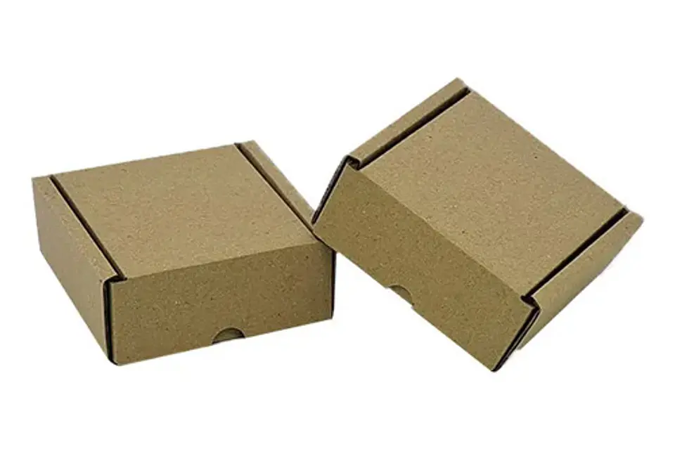 50 Cajas Troqueladas Automontables Microcorrugado 10x10x4 2