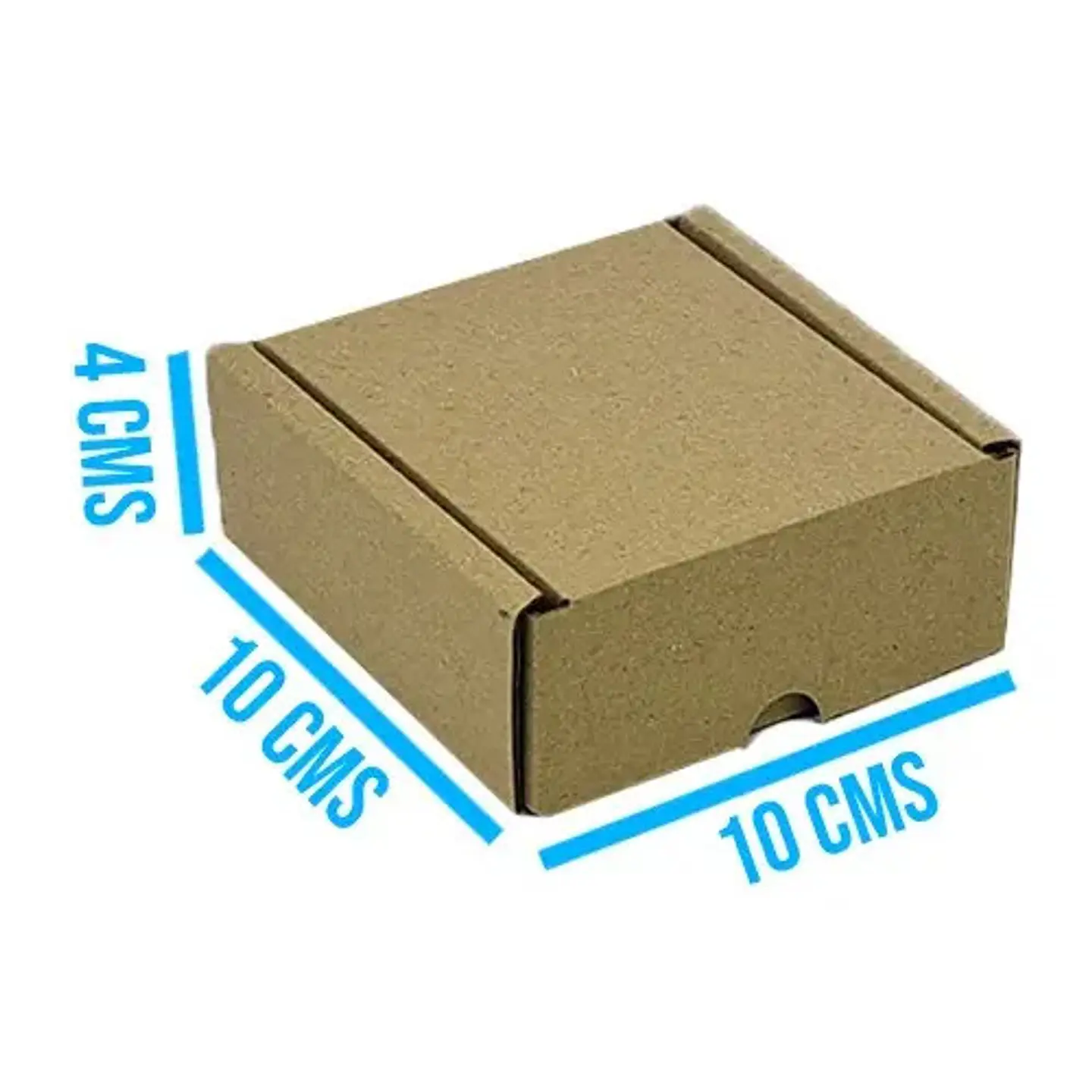 50 Cajas Troqueladas Automontables Microcorrugado 10x10x4 4