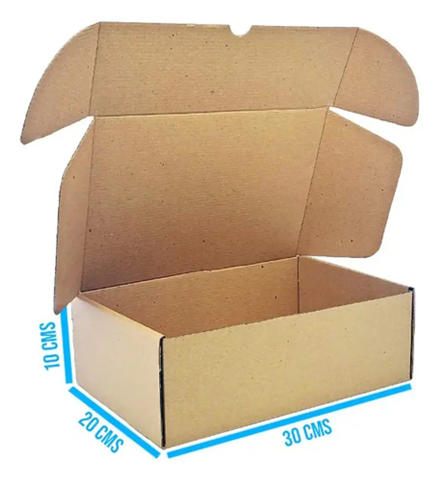 20 Cajas Troquelada   Automontable  Microcorrugado 30x20x10 3