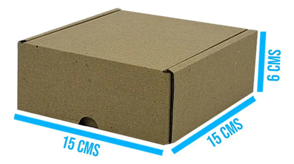 Caja De 15x15x6 Cm Troquelada Carton Micro 2mm 30 Unidades 2